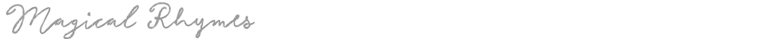 Magical Rhymes font preview
